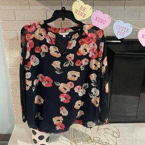 Cabi poppy print blouse